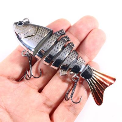 China ABS Hard Plastic Customize 7 Joints Multi Segmented Fishing Lures 10CM/24G Lifelike Hard Bait Swimbait Isca Artificial for sale