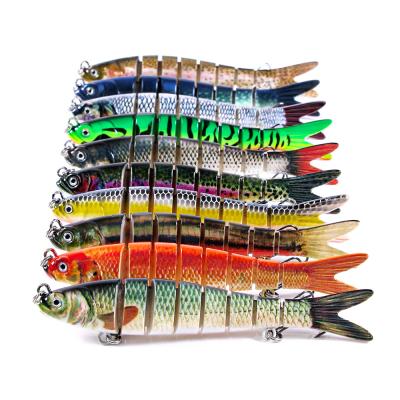 China ABS Plastic PESCA 142mm 27g 8 Section Jointed Lures Baits for sale