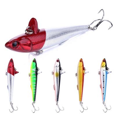 China ABS Plastic Hard Lure 9CM Lure 9CM PESCA Wobblers Plastic Vibration Fishing Bait for sale