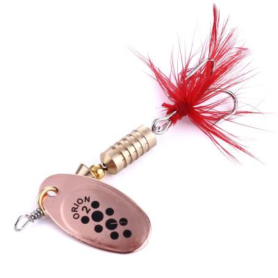 China New Special Price ABS Willow Leaf Spinning Sequin Blood Tank Tied Hair Hook Fishing Bait for sale