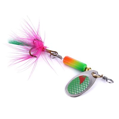 China ABS Luya Fishing Lure Compound Spinning Sequins Tied Hair Hook Freshwater Fishing Lure 6.3cm3.5g for sale