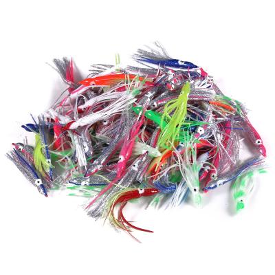 China Soft Plastic ABS 4 Inch Squid Skirt Octopus Lure Soft Bait Saltwater Fishing Lures for sale