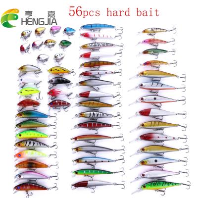 China Hard+Soft Lu Ya Plastic Bait Set Mino Pencil Oily Freshwater Saltwater Alice Bass Lu Ya Bait Full Set Mixed Colors Bait for sale