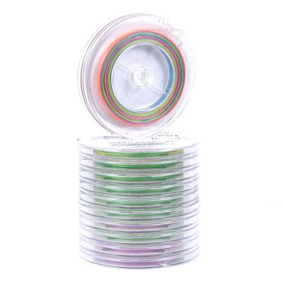 China 100m High Tensile PE Braided Fishing Line 4 Strands 15lb-80lb 5 Colors Mixed for sale