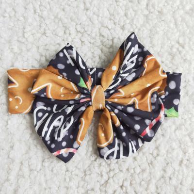 China Christmas Gingerbread Wholesale RTS Sweet Girls No MOQ Toddler Clothes Baby Clothes Girls Dress Bow for sale