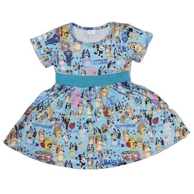 China Sweet RTS NO MOQ Boutique Baby Toddler Clothes High Quality Wholesale Girls Dress for sale