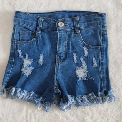 China Wholesale casual factory boutique kids RTS no MOQ summer shorts girls denim shorts high quality hot sale for sale