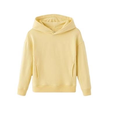 China New Arrival Anti-Shrink Sleeve Baby Organic Cotton Long Ribbed Slaps Casual Hoodie for sale