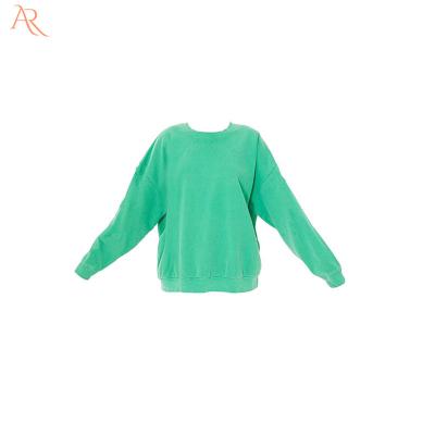 China Anti-Wrinkle Women's Ultimate Oversized Sweatshirt Long Sleeve Fashion Sweatshirt Without Hood for sale