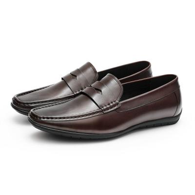 China Hot Sale Italian Handmade Fashion Loafers Italian Handmade Fashion Slip On Breathable Genuine Leather Shoes Good Quality Casual Genuine Leather Shoes for sale