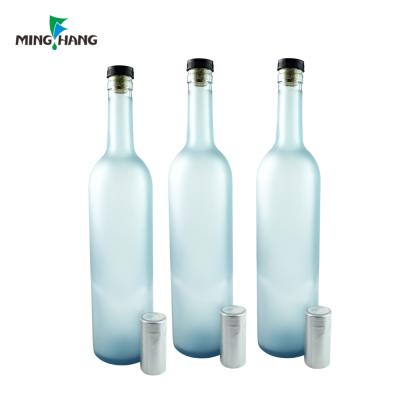 China frosted glass which respects thunderbird bottle fish frosted ice wine bottle liquor beer bottles for wine 750ml for sale