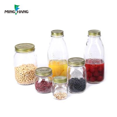 China Viable glass jars bulk 10ml 12oz mason jars painted christmas mason jar glass frutta del prato for sale