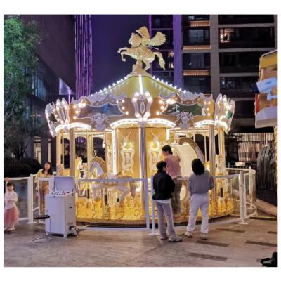 China Deluxe PE 16P Carousel Carnival Rides|Amusement Carousel Kiddie Ride For Sale|Carnival Fair Rides On Sale for sale