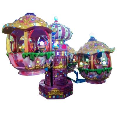 China Factory Price Movable Amusement Park 8 Castles|Outdoor Theme Park Kids Cool Rides Amusement Equipment For Sale 520*h320cm Square Number 18 for sale