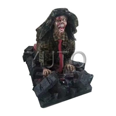 China Plastic Haunted House Animatronics Twists Mobile Ghost Horror House Prop Corpse|Haunted House Prop For Amusement Park For Sale for sale