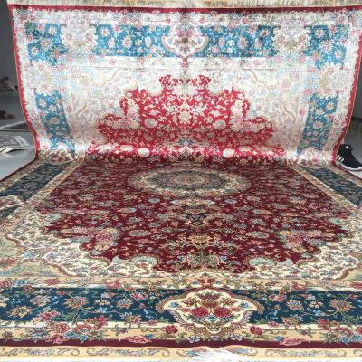 China Handmade good quality Persian ancient hereke Henan Bosi rug 6X9ft silk rug for sale persian silk rug for sale