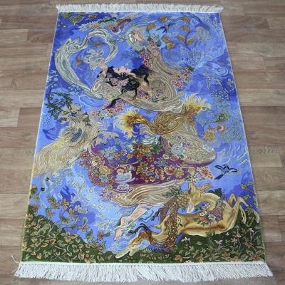 China Plain 3' x4.5 x4.5 Handcrafted Turkish Silk Blanket for sale