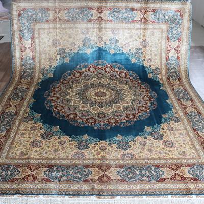 China Henan Bosi Silk Carpet 8' x10 Home Decor Antique Persian Handmade Silk Blanket Made in Turkey Rugs and Blankets for sale