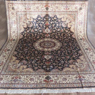 China Persian/Turkish Henan Bosi 8'x10 New Chinese Persian Carpet 100% Silk Finish Fluffy Wall To Wall Carpet for sale