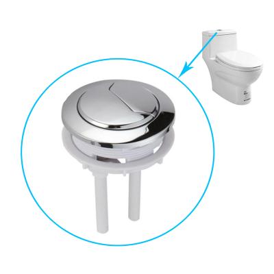 China Factory Supply ABS Chrome Material Modern Toilet Finish Double Flush Push Button for sale