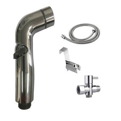 China Hot Sale Electroplating Toilet Jet Bidet Sprayer Portable ABS Shattaf Sense Faucets for sale