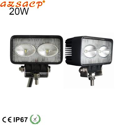 China PC 4.3inch 20w auto parts led work light led truck tractor work light for sale