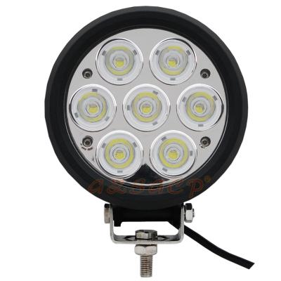 China PC factory direct super bright 12v 6inch 70w round led work light for truck for sale