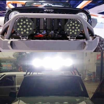 China PC Spot Flood IP67 Round 12v 6.3inch 51w Super Bright Offroad Driving Lights UV Driving Lights for sale