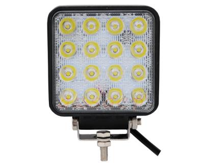 China PC Spot Flood Car Accessories 48w Led Light Waterproof Led Car Headlight Square 16 Work Light Lamp Beads for sale