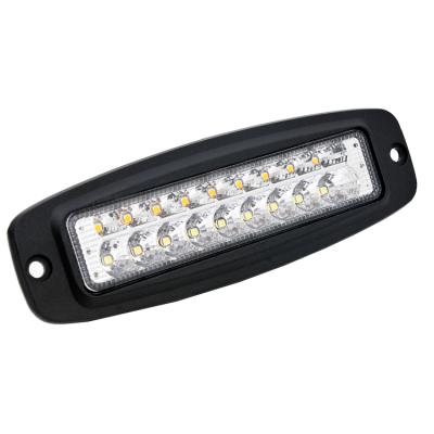 China PMMA New Arrival Flood 12v 24v 18w Dual Color Led Work Light For 4x4 Vehicle for sale