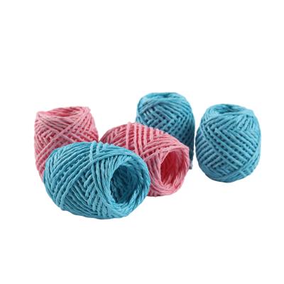 China DIY Crafts Convenient Handmade Gift Twisted Raffia Paper Ribbon Rope Twine For Gift Wrapping for sale