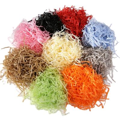 China High Quality 10g/bag Bulk Recyclable Shredded Ply Paper Cut Colored For Packaging Bag Gift Box Basket Filler for sale