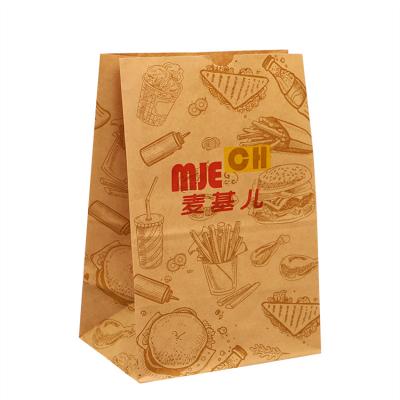 China Food Grade Recyclable Custom Kraft Paper Bag Recycled Brown Paper Bag With Logo Printed Kraft Paper Bag for sale