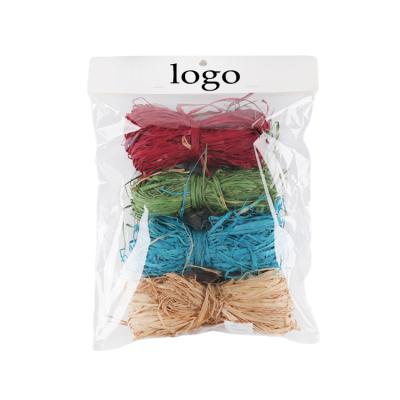 China Wholesale Recyclable Decorative Handmade Ply Raffia Filler Rope For Cosmetic Gift Box Filler Boxes Filler for sale