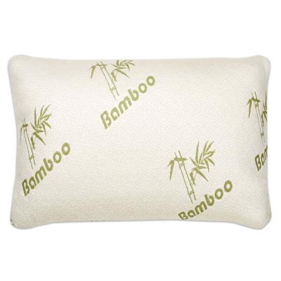 China Anti-Static Shredded Bamboo Memory Foam Pillow With Removable Bamboo Soft Pillow Case for sale