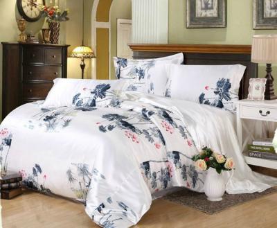 China Hot Selling China Twill Landscape Painting Classic Soft Silk Bedspreads Bedspreads Bedspreads, Sheet Sets for sale