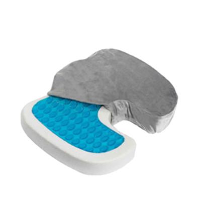 China Blue Cooling Massage Pillow Gel Memory Foam Cushion for sale