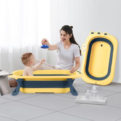 China Sustainable Warehouse 3PcsUSA Aazon Travel PP PEPet Tub Wash Tub Multifunctionalbaby Plastic Portable Folding Tub Foldable for sale