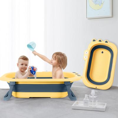 China 3Pcs USA NY&CA Amazon Stock Warehouse Newborn Infant Baby Folding Bathtub Viable Spa Kids Portable Shower for sale