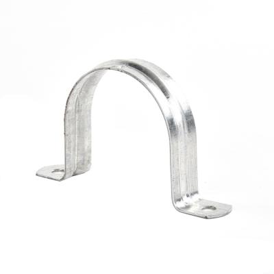 China High Quality Galvanized Steel Pipe Clamp Half Saddle Clamps Two Hole Pipe Strap for sale