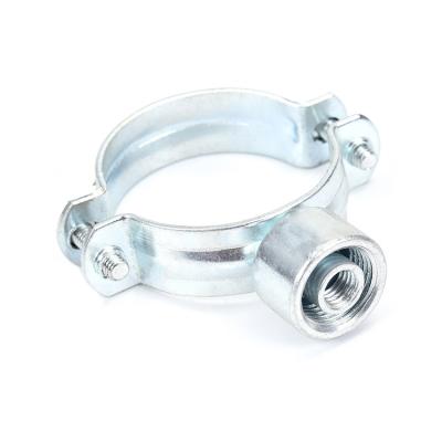 China DN90 Pipe Clamp 3-1/2 inch Adjustable Pipe Flange With M8/M10/1/2' Combination Nut Pipe Flange Fit For Pipe for sale