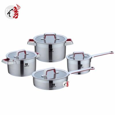 China Sustainable Cookware Realwin Casserole Sauce Pan Set Stylish Pot Set Induction Cookware for sale