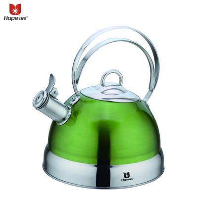 China Sustainable Home Commercial Kitchen Appliances Stainless Steel Not Plastic Whistling Kettle for sale