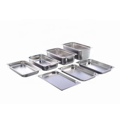 China Restaurnts airport railway station realwin 1/1 size stainless steel food warmer buffet gourmet GN pan for sale