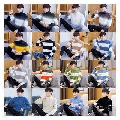 China Anti-pilling new autumn and winter round neck sweaters for the summer source to the export base of the trend men's sweaters Korean version men's knitwear for sale