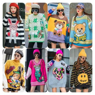 China Asian thick line women's anti-pilling new women's 2023 foreign trade European and American autumn winter sweater turtle neck sweater for sale