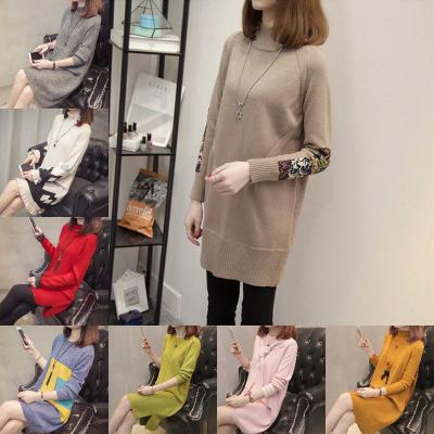 China 2023 autumn and winter new version Korean women's sweater sweater anti-shrink knitted sweater big for sale