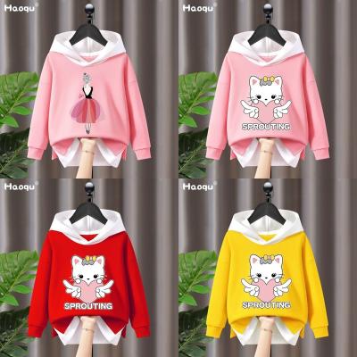 China Anti-wrinkle 2024 spring and Autumn New plush children's sweater wholesale children's pure cotton girls' sweater for sale