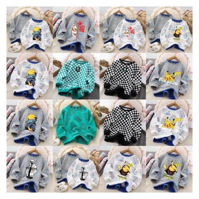 China 2024 New Printed Anti-wrinkle Children's Hoodie Children's Autumn/Winter Coat Cotton Sweater for sale