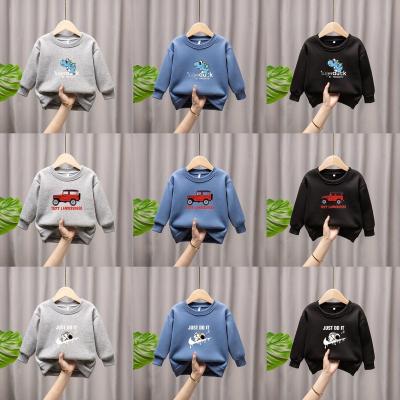 China Autumn and winter new children's wear breathable round neck plush sweater clothing wholesale and cheap children's sweater sale for sale